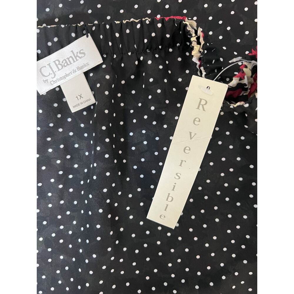 Christopher & Banks Reversible Skirt - Neat - Size 1X - Picture 3 of 3